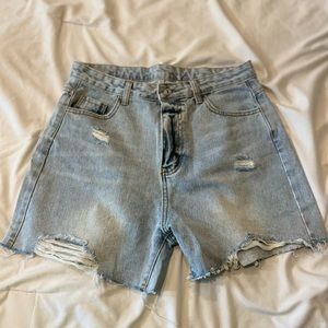 long bermuda style jean short